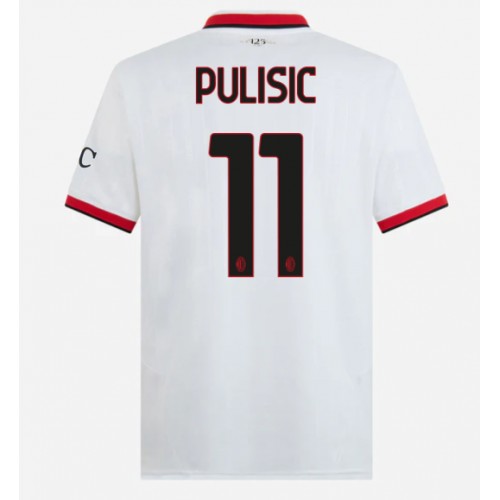 Moški Nogometni dresi AC Milan Christian Pulisic #11 Gostujoči 2024-25 Kratek Rokav